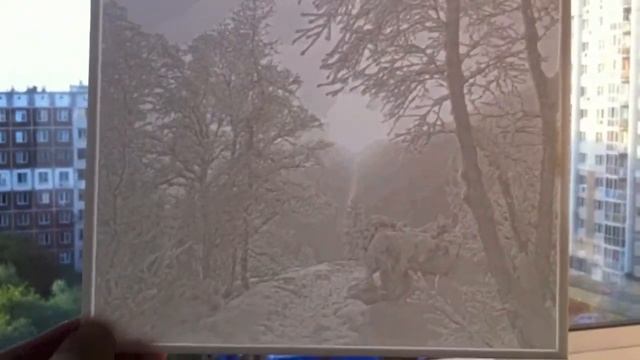 Литофания: Зимний лес смотреть онлайн