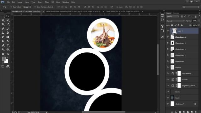 Restaurant Food Menu Design In Adobe Photoshop CC смотреть онлайн
