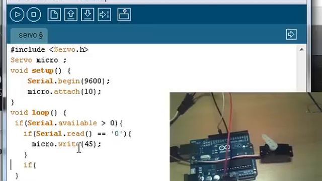 Arduino Tutorial 3 Servomotor + Comunicacion serial port COM3 смотреть онлайн