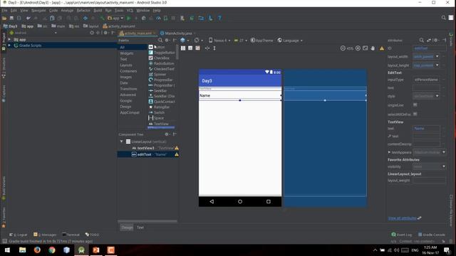 3.1 Android apps development bangla tutorial 2018 | Layout-TextView-EditText-Button смотреть онлайн