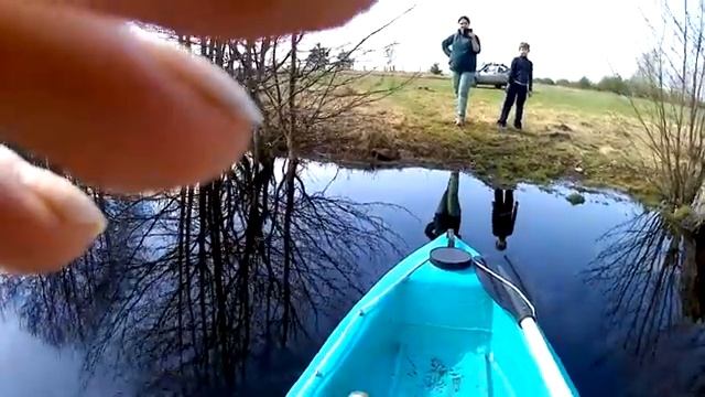 самодельный каяк с мотором.испытания./homemade kayak with motor.tests. смотреть онлайн