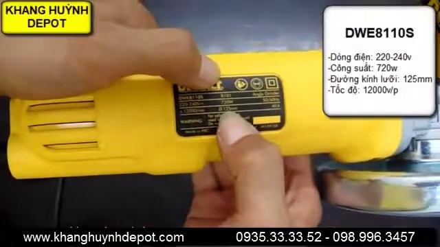 Review Máy Mài Góc Dewalt Dwe8110s - 720w -125mm