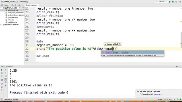 Python Tutorial 4: Arithmetic Operators and Booleans смотреть онлайн