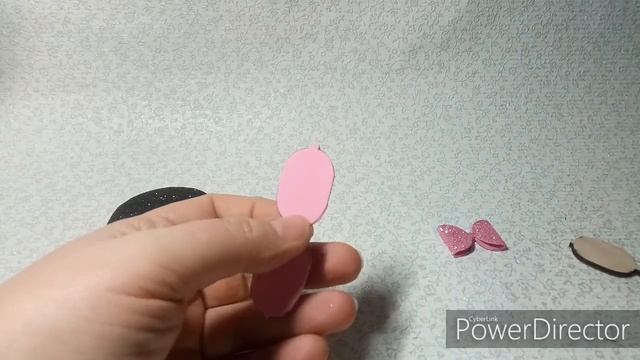 Ушки мышки из глиттерного фоамирана. Символ года. Канзаши. Kanzashi смотреть онлайн