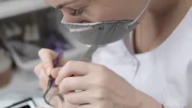 Наращивание ресниц модель Анфиса смотреть онлайн