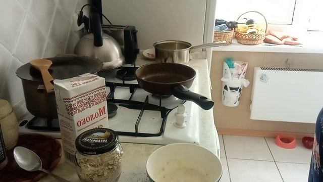 Овсяноблин на завтрак.