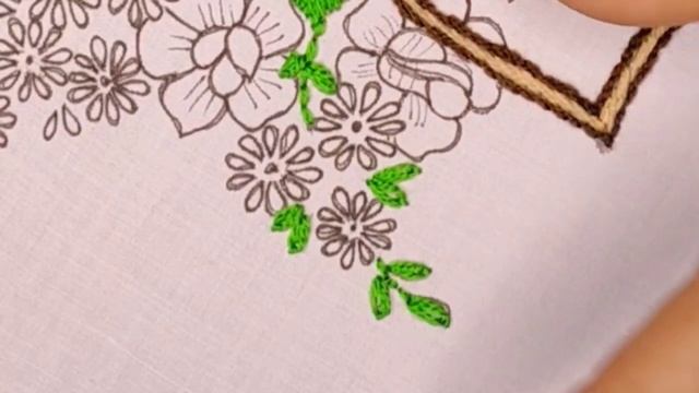 Hand embroidery, Beautiful basket embroidery, Elegant hand embroidery of basket with lots of flower смотреть онлайн