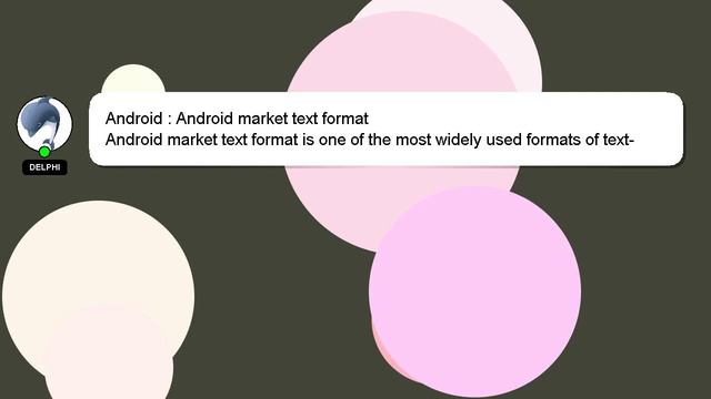 Android : Android market text format смотреть онлайн