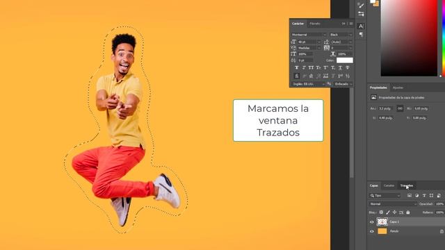 Texto alrededor de una imagen en Photoshop ¡Tutorial muy fácil! смотреть онлайн