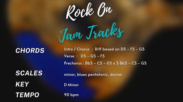 Минус для гитаристов Ре Минор Dm в стиле Хард Рок смотреть онлайн