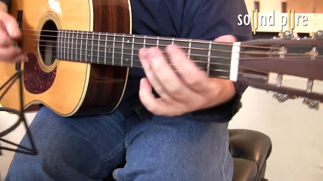 Martin HD-28 VS Acoustic Guitar Video Demo in Recording Studio (Spruce/Rosewood) смотреть онлайн