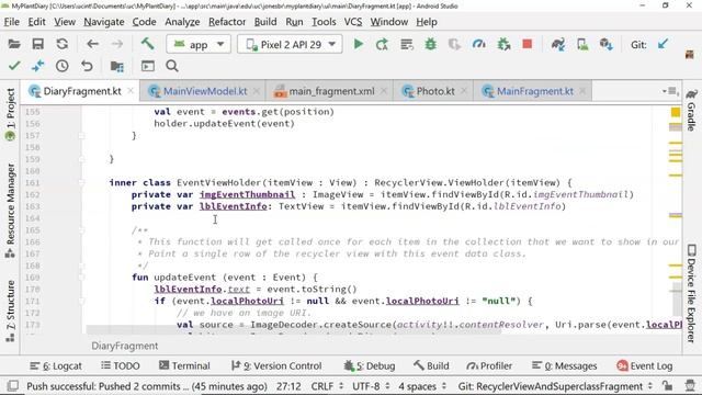 Update a RecyclerView with LiveData and ViewModel Android/Kotlin смотреть онлайн