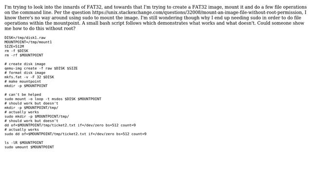 Unix & Linux: Mounting without needing sudo \*afterwards\* смотреть онлайн