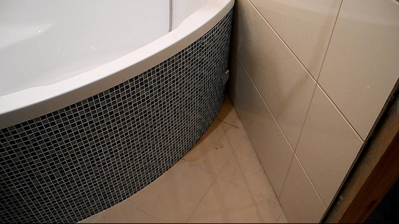 Монтаж угловой,акриловой ванны ч.7 смотреть онлайн