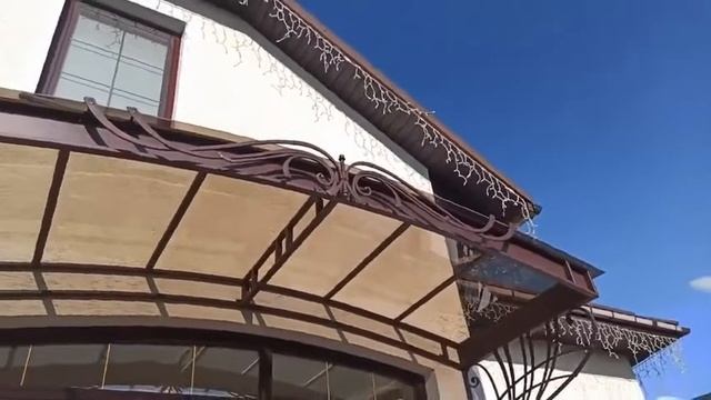 Кованый козырек. Красиво, быстро, недорого!