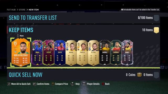 I OPENED TWO 85x10 PACKS On FIFA 22 And GOT THIS...