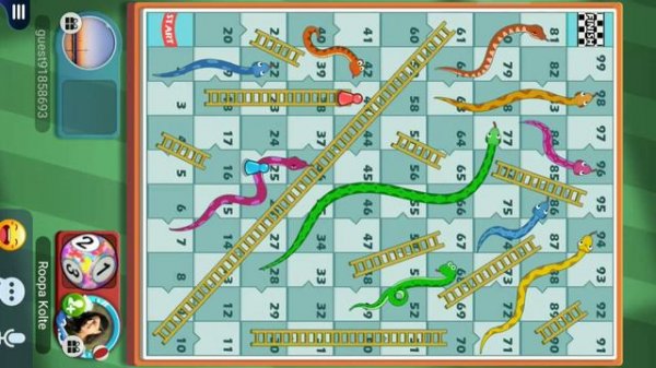 How to play snakes and Ladders//Ludo game