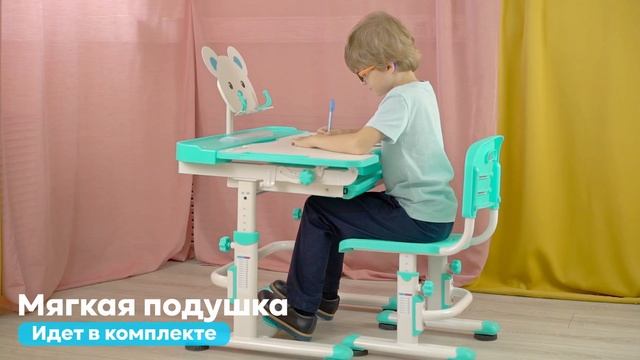 Растущий детский эргономичный комплект (парта и стул) Anatomica Litra смотреть онлайн