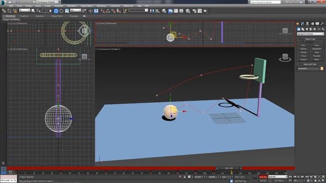 3D Max. Упражнение №27. Анимация с помощью траектории объекта и Curve Editor. смотреть онлайн