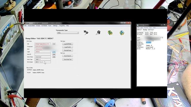 VW ECU MED17.5.2 Cloning Using Ktag And Scorpio-lk's Tango Dump Editor