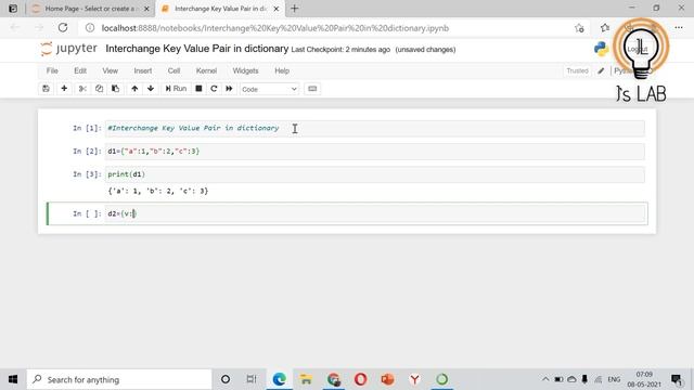 How to Interchange Key Value Pair in Python Dictionary?| Python Dictionary| Python Comprehension смотреть онлайн