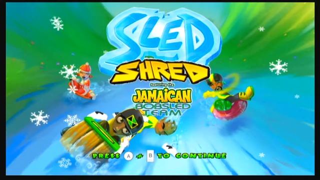 Sled Shred featuring the Jamaican Bobsled Team Title Screen (Wii) смотреть онлайн