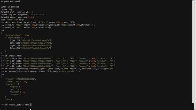 Map-Reduce on MongoDb смотреть онлайн