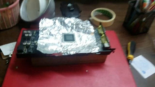 Nvidia 8800gt Reflow with hair drier, WORK! смотреть онлайн