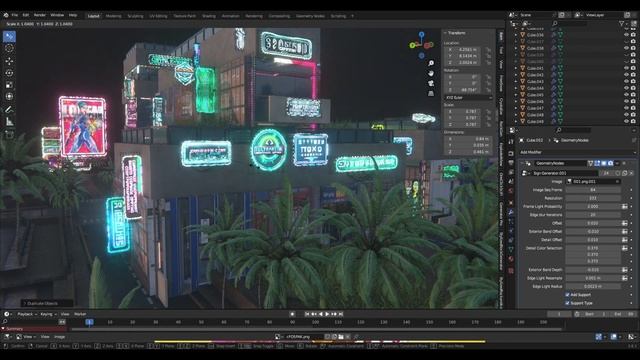 Procedural Sign Generator - Blender Geometry Nodes смотреть онлайн