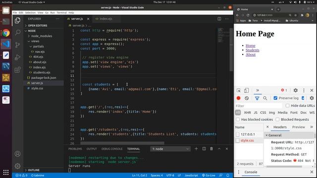 27 Node Allowing Access To Server Files And Folders To the Browser with Static смотреть онлайн