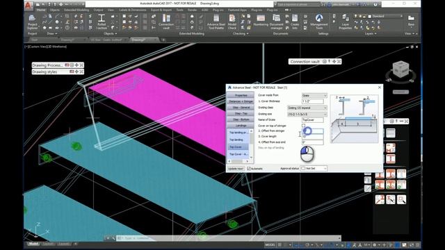 US Stair Grating Default within Advance Steel смотреть онлайн