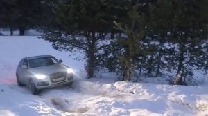 AUDI Q5 ... тест на проходимость. Зимний оффроад! Сможет ли?