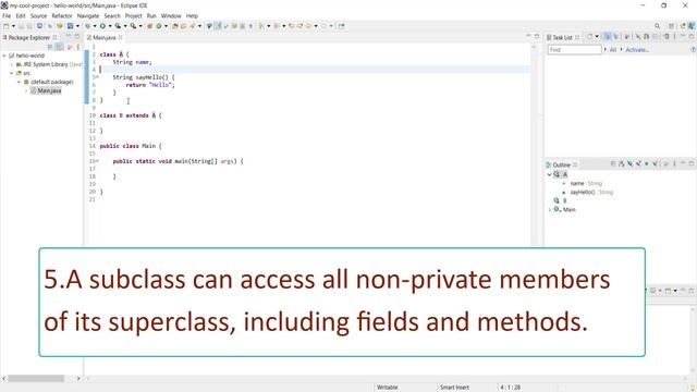 Video 6 : Java Inheritance | For Beginners | Core Java | Basic Concepts смотреть онлайн
