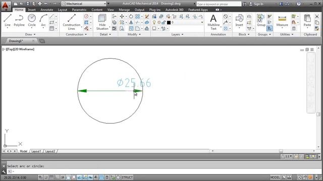 AutoCAD Mechanical 2014 The User Interface смотреть онлайн