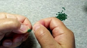 Изящная ювелирная цепочка из бисера. Просто и быстро!Fine jewelry chain made of beads.Very simple!
