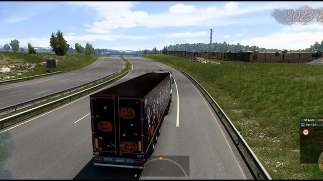ETS2 Leipzig DEU to Evora PRT #NoCommentary #EuroTruckSimulator2 #Halloween2023 смотреть онлайн