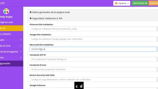 Insertar MetaEtiqueta Microsoft Site Validation en Bootstrap Theme смотреть онлайн