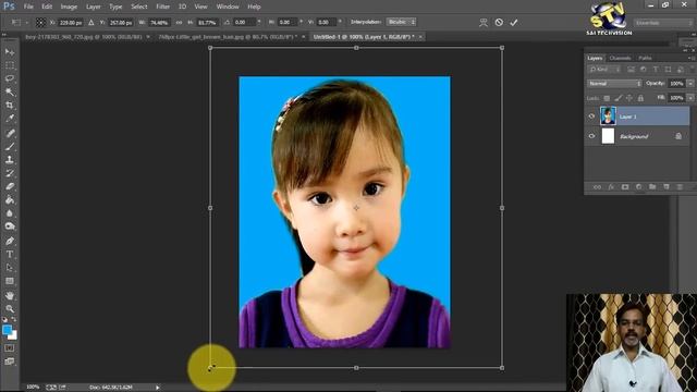 How to Create and Print Passport Size Photo Full Knowledge Step by Step in Photoshop Part-17 смотреть онлайн