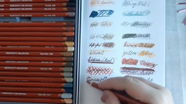 Derwent Drawing Pencils Unboxing, First Impressions, Review Swatches, Demo. all those things смотреть онлайн