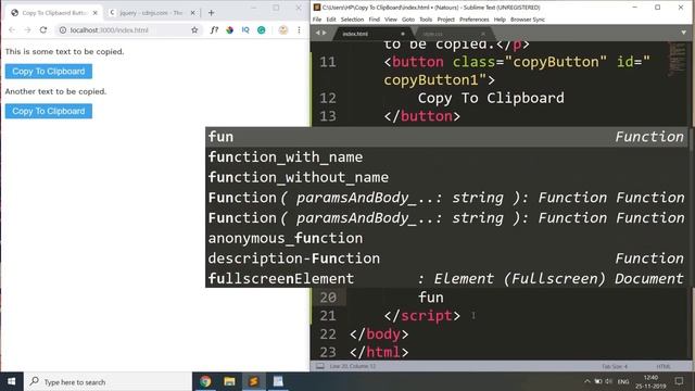 Copy To Clipboard | No Plugin Required | HTML, CSS, jQuery смотреть онлайн