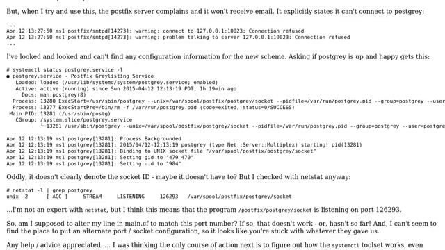 DevOps & SysAdmins: postgrey configuration on Fedora Core 21 is very different, and not documented смотреть онлайн