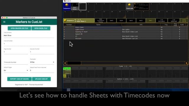 GRAND MA2 Creating Cue Lists from Excel смотреть онлайн