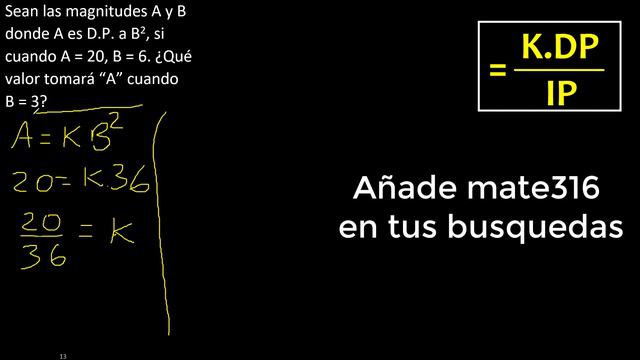 Sean las magnitudes A y B donde A es D.P a B2 si cuando A = 20 B = 6 Qué valor tomará A cuando B = смотреть онлайн