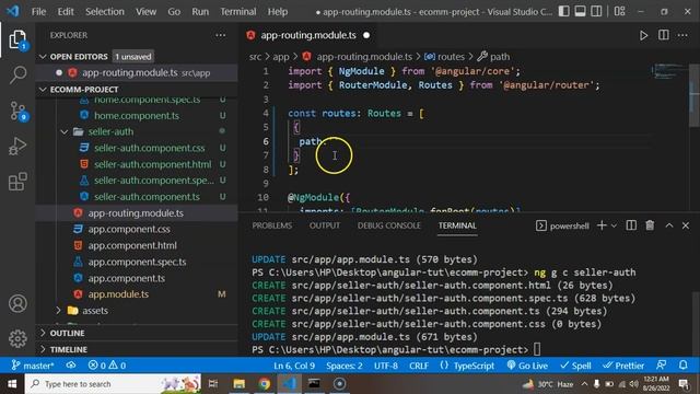 Angular project in Hindi #4 Routing | Add Routing for E-commerce Project смотреть онлайн