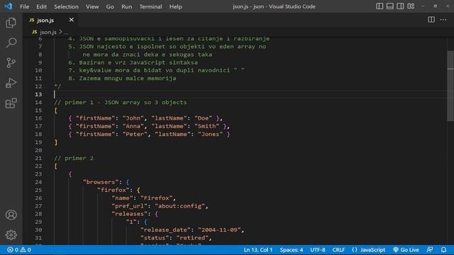 Научи се' за JSON Data Format во 5 минути смотреть онлайн