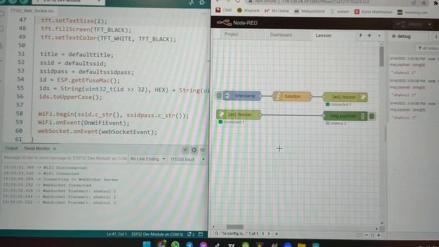 ESP32 Web Socket смотреть онлайн
