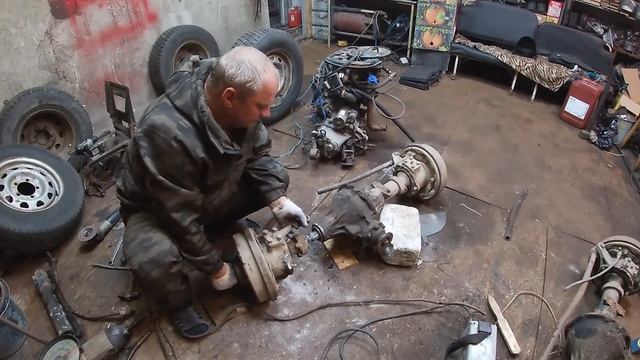 Укоротил передний мост УАЗ по максималке .Новый проект КРЕПЫШ 1Минитрактор из чермета своими руками смотреть онлайн