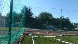 Ограждения стадиона мини. Забор из капронки