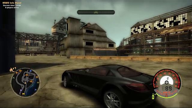 Дрифт на Mercedes SLR в NFS MWO