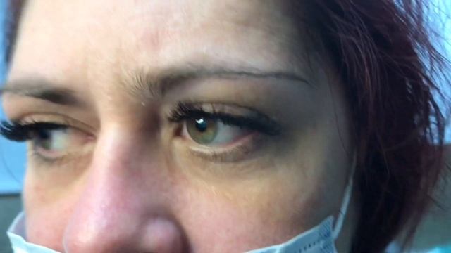 Наращивание ресниц после , прошу клиента поморгать смотреть онлайн